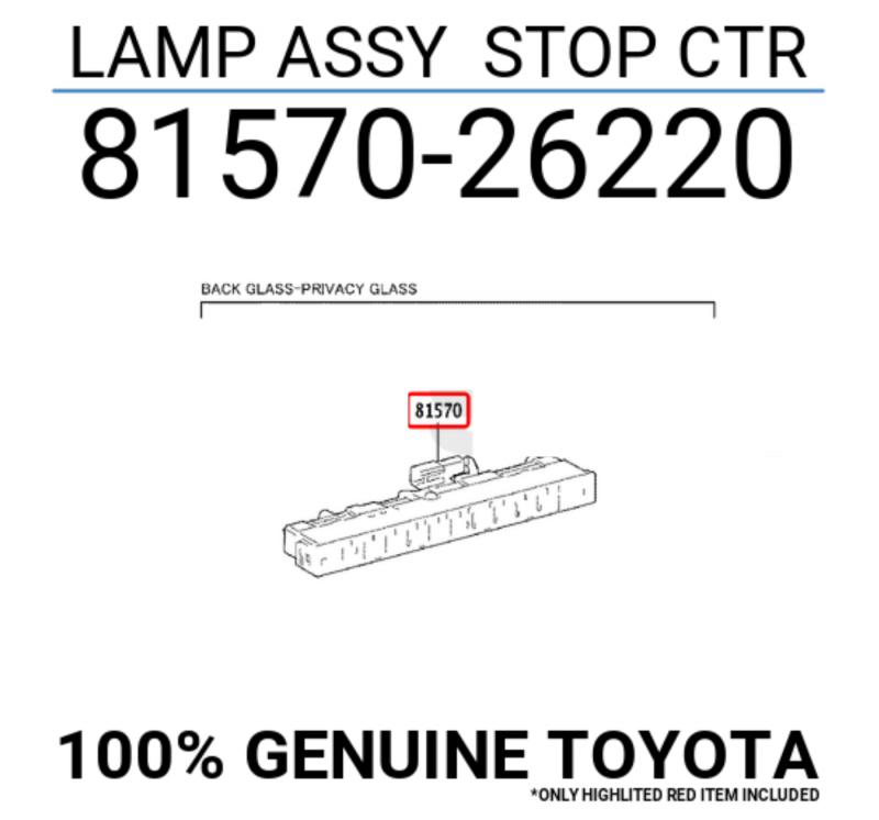 Stop Lamp High Mounting - 8157026220